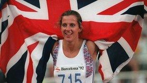 Sally Gunnell in 1992