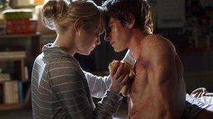 Emma Stone and Andrew Garfield in The Amazing Spider-Man