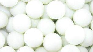 Ping pong balls