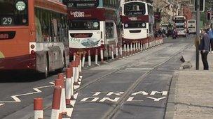 Buses on Princes Street