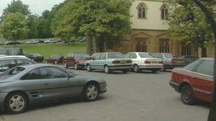 Car park by the Mansion House, Ashton Court Estate, Bristol