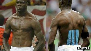 Italian striker Mario Balotelli