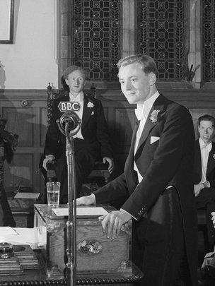 Tony Benn at the Oxford Union