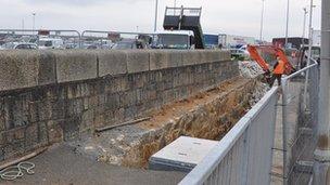 North Beach Car Park south wall