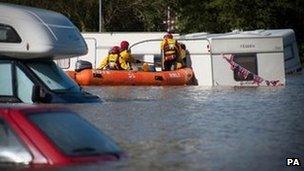 Flooding in Aberystwyth (9/6/12)