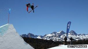 Thomas Wallisch at Mammoth Mountain on 4 March 2012