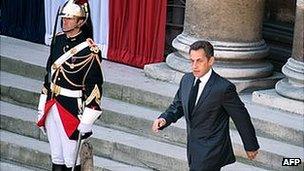 Nicolas Sarkozy, when he was president