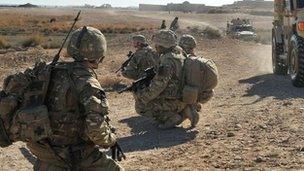 British troops in Afghanistan