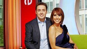 Jason Manford and Alex Jones on The One Show