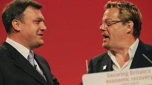 Ed Balls and Eddie Izzard