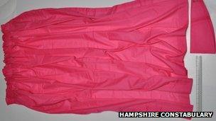 Police release image of pink curtain