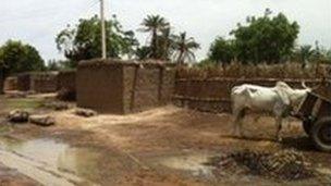 Simple rural village in northern Nigeria