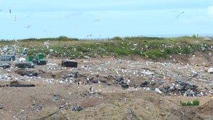 Mont Cuet landfill site in Guernsey