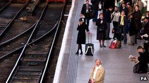 Passengers at Manchester Piccadilly