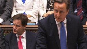 David Cameron and Nick Clegg