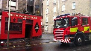 Fire crew in Dundee