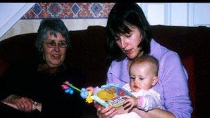 mother and child reading