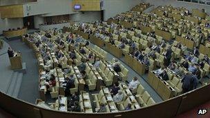 Russian parliament chamber