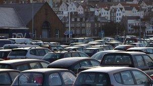 Guernsey's North Beach car park