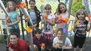 Llangynfelyn and Talybont primary school pupils