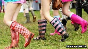 Wellington boots at Latitude Festival