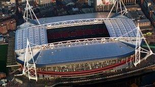 The Millennium Stadium hosts the first action of the London 2012 Olympic Games