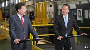 Nick Clegg and David Camerob