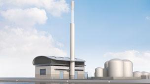 Artist's impression of the proposed plant