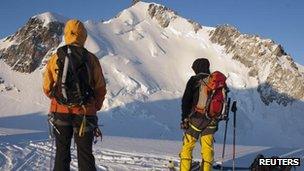 Mont Maudit, near Chamonix, file pic