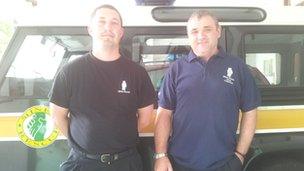 Simon Cook (left) and Leslie Jackson