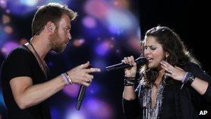 Charles Kelley and Hillary Scott of Lady Antebellum