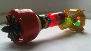 Engine model made from Lego