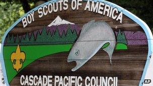 Boy Scouts of America Cascade Pacific Council sign