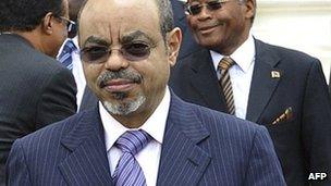 Meles Zenawi in March 2012