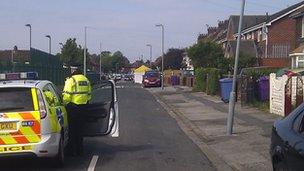 Scene of the shooting in Norris Green