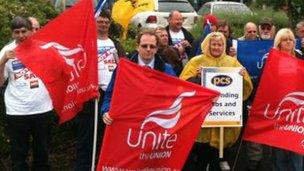 Remploy strike in Staffordshire