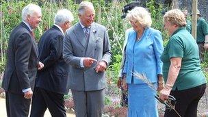 The Prince of Wales and Duchess of Cornwall in Guernsey