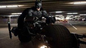 Christian Bale as Batman in The Dark Knight Rises