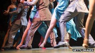 Dancers competing in the World Tango Championships 2012