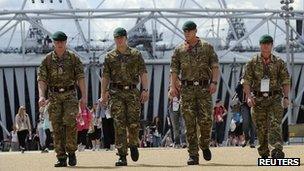 Soldiers at Olympic Park