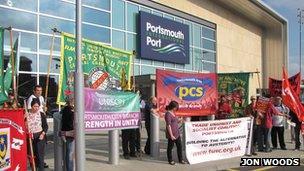 Condor Ferries protest