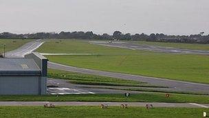 Guernsey Airport's runway