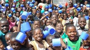 Schoolchildren in Malawi