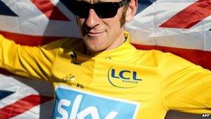 Bradley Wiggins after his Tour de France victory