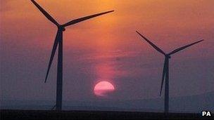 Wind turbines (Image: PA)