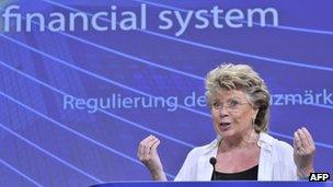Vivian Reding giving a speech