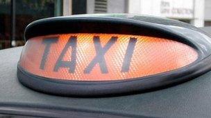 Taxi sign