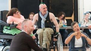 Nick Phillips and cast members