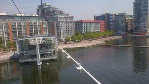 View from Emirates Air Line cable car