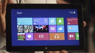 Windows 8 touch screen gadget